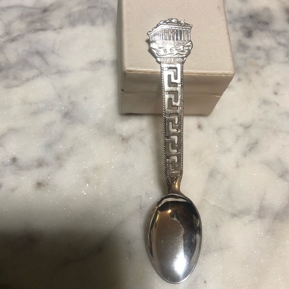 VTG 835 Silver Athens Greece Souvenir Spoon 4.3” - Picture 2 of 5